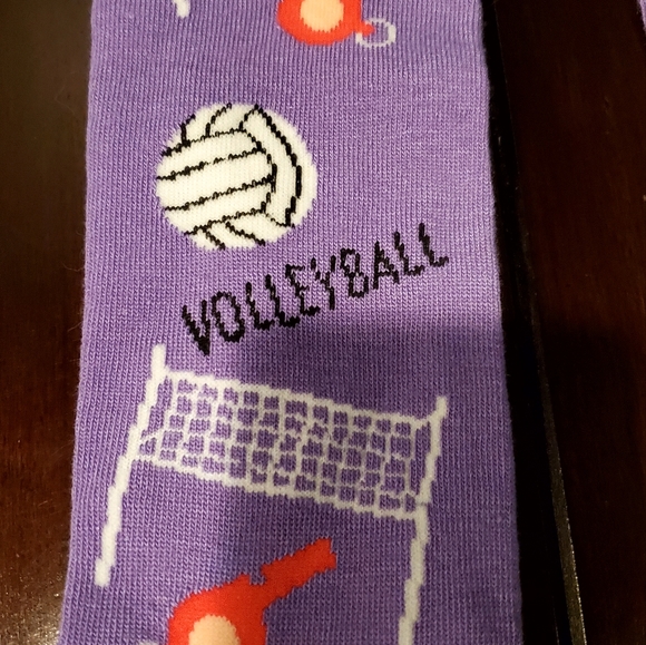 Women's Volleyball Socks, size Large, never worn, purple, long - Picture 3 of 4